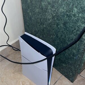 Sony Gaming Console in Black and White